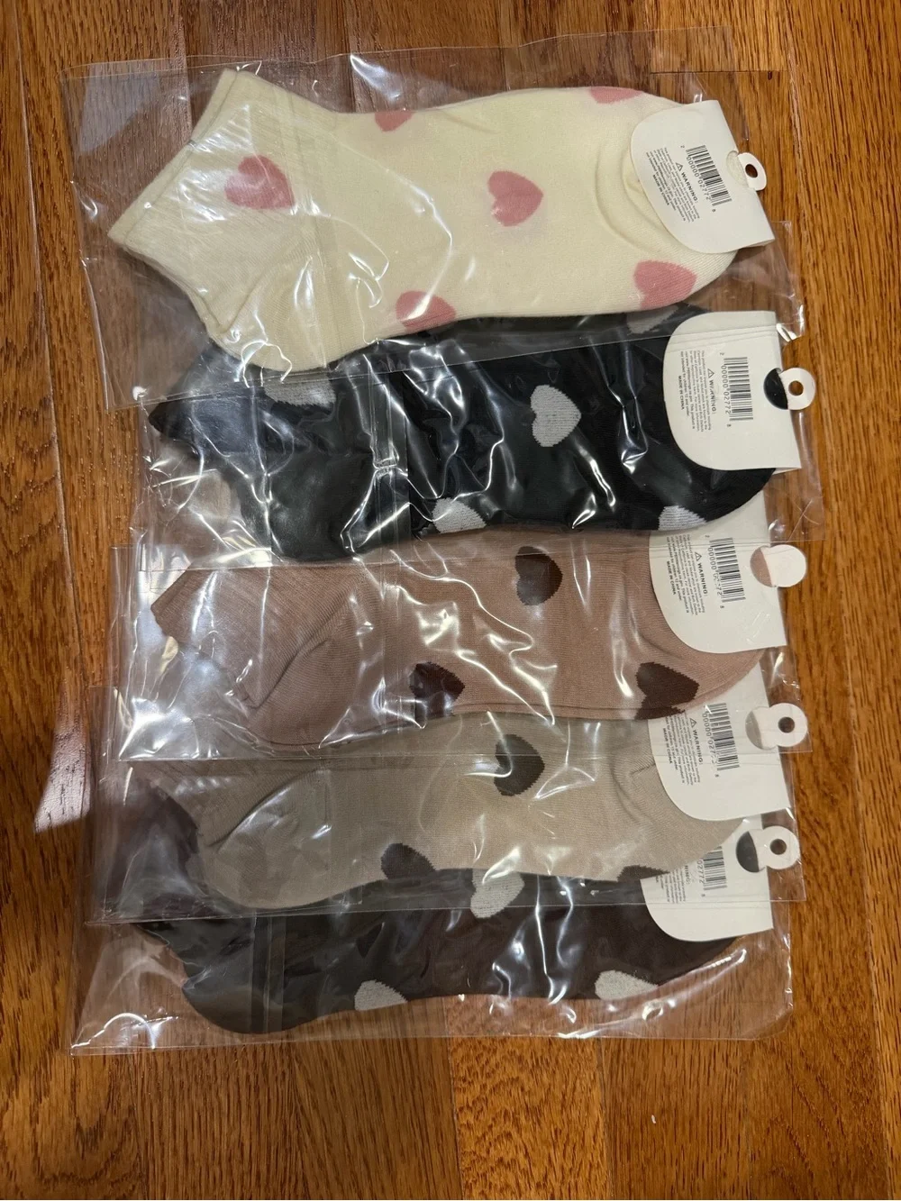 Women’s Heart-Pattern Socks - Assorted Colors